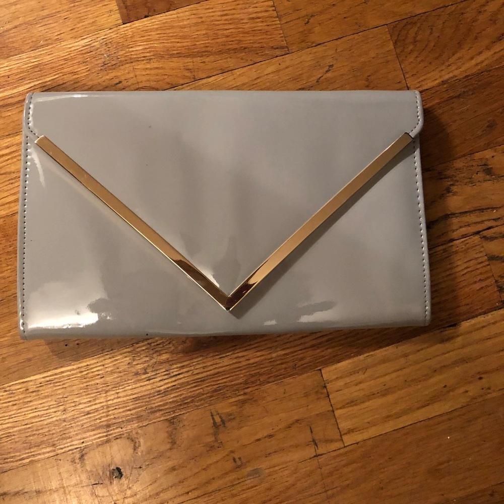 Aldo patent leather clutch/shoulder bag